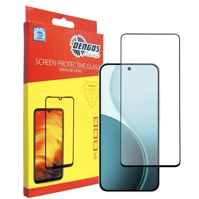 Скло захисне Dengos Full Glue OPPO Reno14 5G Black (TGFG-418)