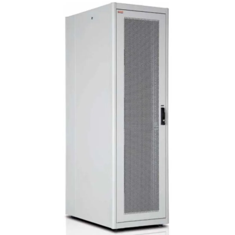 Шафа напольна Lande DYNAmic Basic Series 42U 600x1000, двері перф. 63%, RAL7035, Light Grey (LN-DS42U6010-LG)