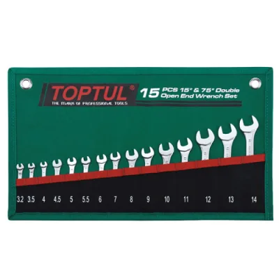 Ключ Toptul ріжковий 15 шт. 3,2-14мм 15 ° х75 ° (GRAJ1501)