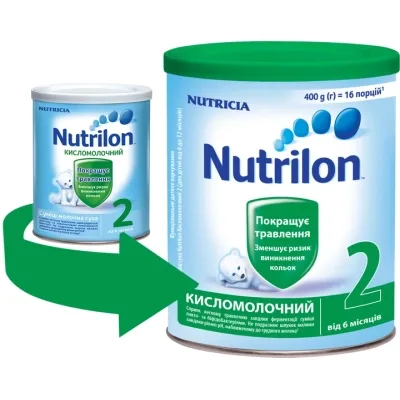 Дитяча суміш Nutrilon Кисломолочна 2 400 г (5900852073281)