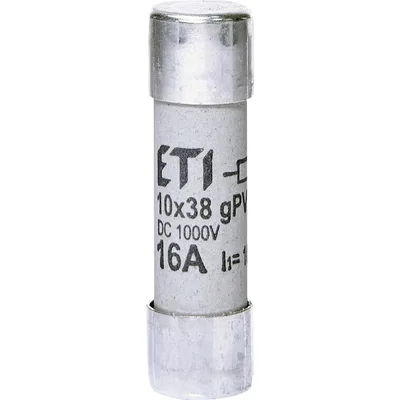 Запобіжник ETI CH 10x38 gPV 16A 1000V DC (10kA) (2625107)