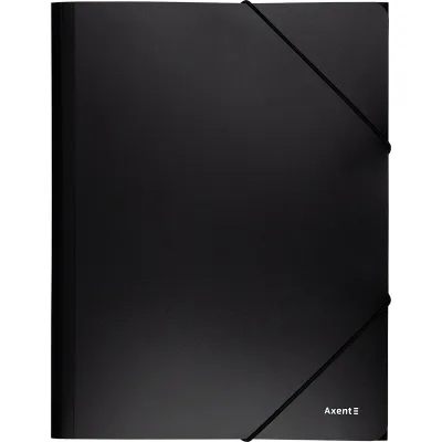 Папка на резинках Axent A4 500 мкм black (1508-01-A)