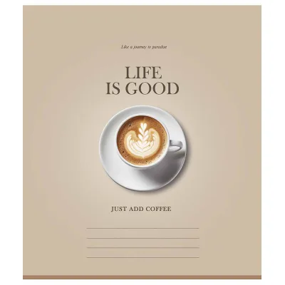 Зошит Школярик Life is good 36 аркушів клітинка (036-3670K) (упаковка 20 шт)