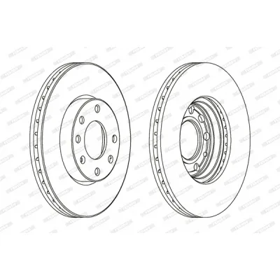 Гальмівний диск FERODO DDF1041