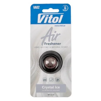 Ароматизатор для автомобіля VITOL Air Crystal Ice 2.3мл (VA02)