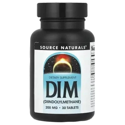 Вітамінно-мінеральний комплекс Source Naturals Дііндолілметан, 200 мг, DIM, 30 таблеток (SNS-02588)