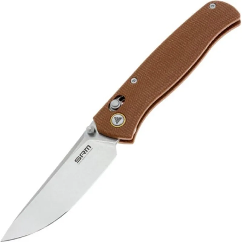 Ніж SRM Medal 255L, Brown Micarta, Stonewash (255L-MN)