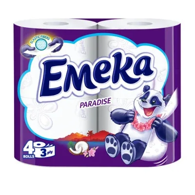 Туалетний папір Emeka Paradise 3 шари 4 рулони (3800024026508)