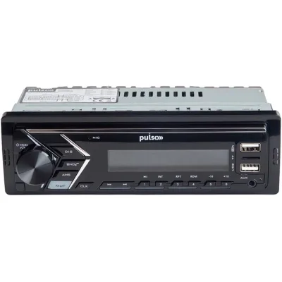 Автомагнітола PULSO RGB, USB, FM, RCA, LCD-дисплей, 4х50 Вт (P110111)