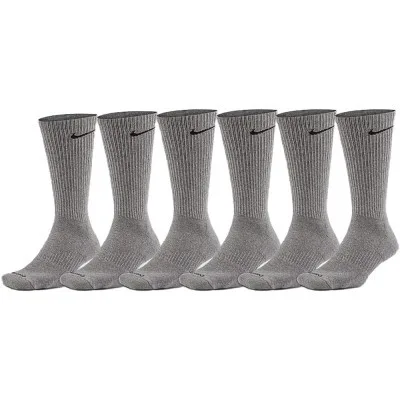 Шкарпетки Nike U NK ED PLS CSH CRW 6PR-132 SX6897-065 34-38 6 пар Сірі (195241138688)