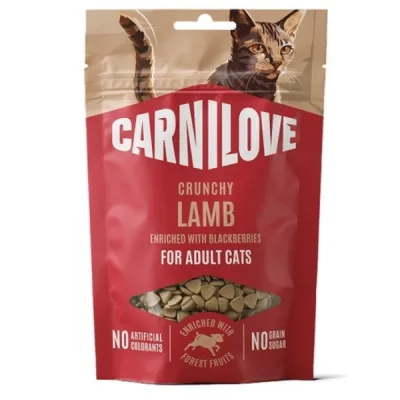Ласощі для котів Carnilove Crunchy Snack Lamb with Blackberries 50 г (8595602582532)