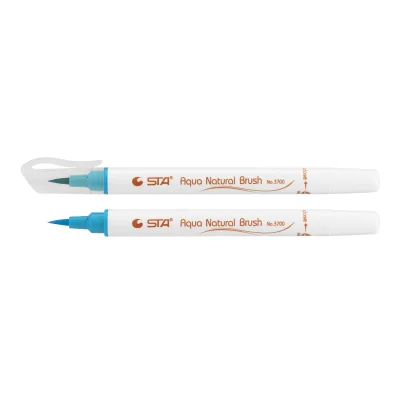 Художній маркер STA пензлик акварельний AQUA NATURAL BRUSH 3700, Indian синій (STA3700-28)