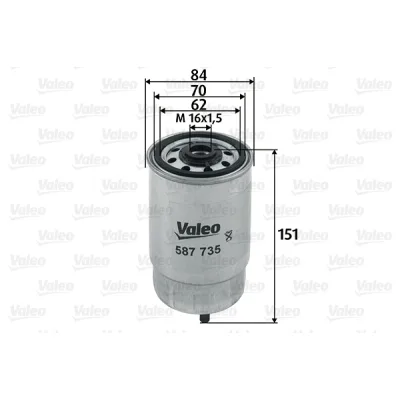 Фільтр паливний Valeo 587735