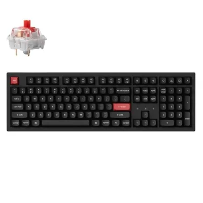 Клавіатура Keychron K10 PRO K pro Red RGB Wireless/Bluetooth/USB-А UA Black (K10P-B1-UA)