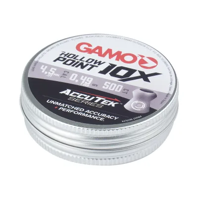 Пульки Gamo 10x HollowPoint AccuTek 4,5 мм 0,49 г 500 шт (6322546-AK)