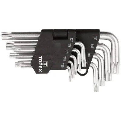 Набір інструментів Topex ключі шестигранні Torx T10-T50, набір 9 шт.*1 уп. (35D960)