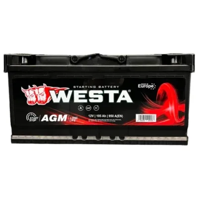 Акумулятор автомобільний Westa 6CT-105 A (0) WESTA AGM105