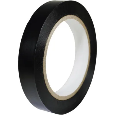 Ізоляційна стрічка XILIN 0.13мм*18мм*15м Black, temp0+80°С, 600V, 10 шт. (0,13мм*18мм*15м-Bk)