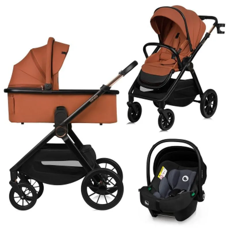 Коляска Lionelo 3 в 1 Layla Brown Rust (LO-LAYLA 3IN1 BROWN RUST)