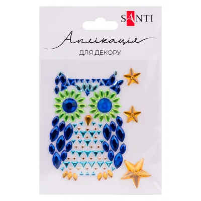 Набір для творчості Santi Owl аплікація зі страз самоклеючих Owl 9,5х8 см (742989)