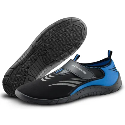 Аквашузи Aqua Speed Aqua Shoe Model 642-27B чорний, сірий, синій 42 (5908217676146)
