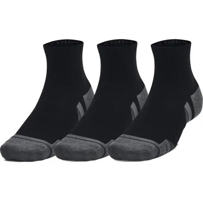 Шкарпетки Under Armour 1379528-001 Performance Cotton 3 пари Qtr чорний LG (196883994236)
