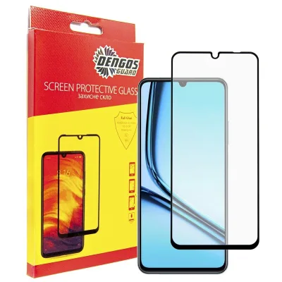 Скло захисне Dengos Ful Glue Realme Note 50 (black) (TGFG-371)
