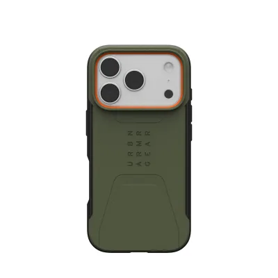 Чохол до мобільного телефона UAG iPhone 17 Pro Civilian MagSafe Olive/Orange (114545117297)
