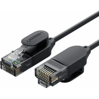 Патч-корд 3м, UTP cat 6 RJ-45 COPPER black Ugreen (U_70653)