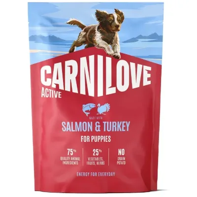 Сухий корм для собак Carnilove Active Salmon & Turkey Puppy 1.5 кг (8595602581344)