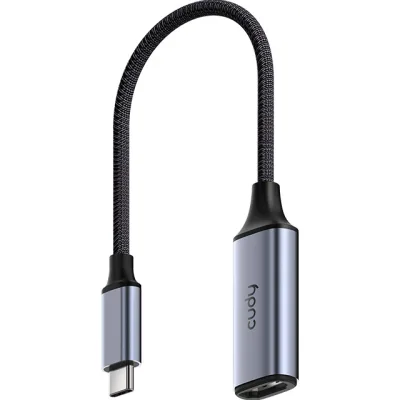 Перехідник USB-C to HDMI 4K60Hz Grey Cudy (UH401)