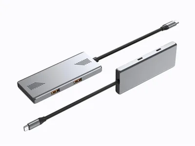 Концентратор Gembird USB-C 4-in-1 2xUSB 3.2 + 2xUSB-C 3.2 silver (UHB-CM-U310-A2C2-01)