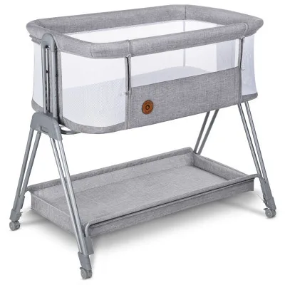 Ліжечко Lionelo приставне Luna Grey Concrete (LO-LUNA GREY CONCRETE)