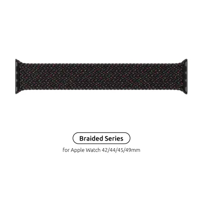 Ремінець до смарт-годинника Armorstandart Braided Solo Loop для Apple Watch 49/46/45/44/42 (Series 1-3) Black Unity Size 6 (148 mm) (ARM64907)