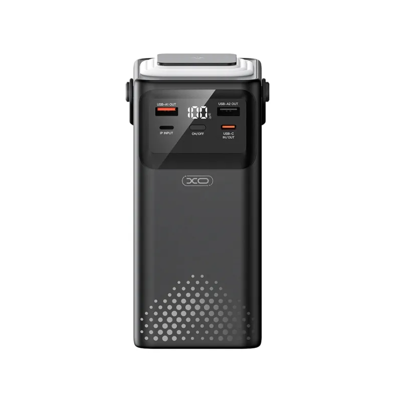 Батарея універсальна XO 80000mAh, PD/20W, QC/22,5W, Lamp, black (XO-PR287-BK)