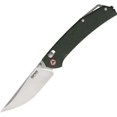 Ніж SRM Asika, Green Micarta, Satin (411L-MG)