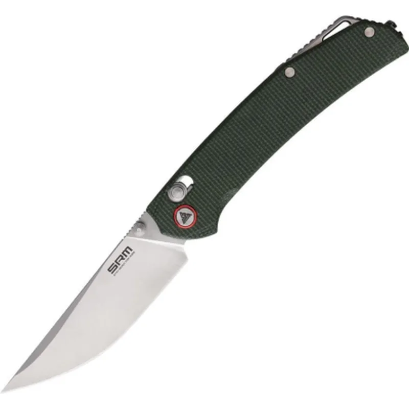 Ніж SRM Asika, Green Micarta, Satin (411L-MG)