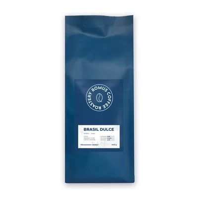 Кава Romus Brasilia Dulce в зернах 1 кг (659638)