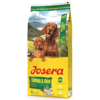 Сухий корм для собак Josera Mother & Puppy Salmon & Rice All Sizes (Family Plus) 12.5 кг (4032254785804)