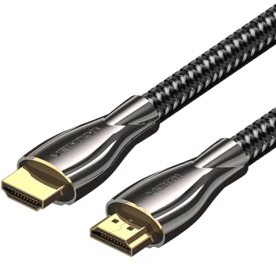Кабель мультимедійний HDMI M to HDMI M 3.0m V2.0 4K60Hz braided zinc alloy black Vention (ALMBI)