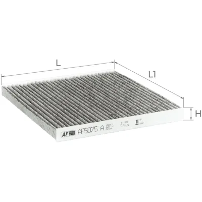 Фільтр салону ALPHA FILTER AF5075a