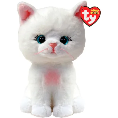 М'яка іграшка Ty Beanie Babies Біла кішка Amelia 15 см (37377)