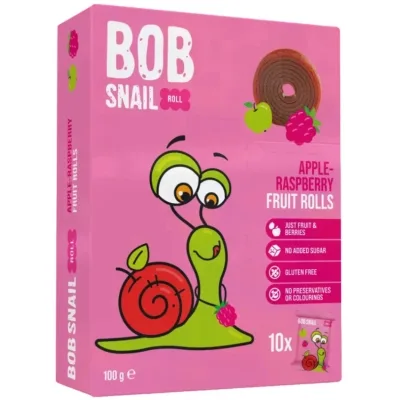 Цукерка Bob Snail Яблучно-малинова 100 г (1740874)