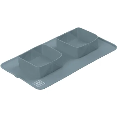 Посуд для собак WAUDOG Silicone Миска складана 385х230х50 мм сіра (508011)