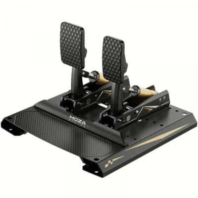 Педалі ігрові MOZA Racing CRP2 USB тензодатчик 200 кг карбонова підставка Black (RS066_Moza)