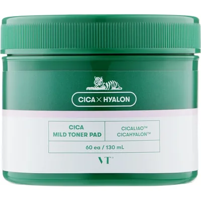 Тонік для обличчя VT Cosmetics Cica Mild Toner Pad 60 шт (8803463010454)