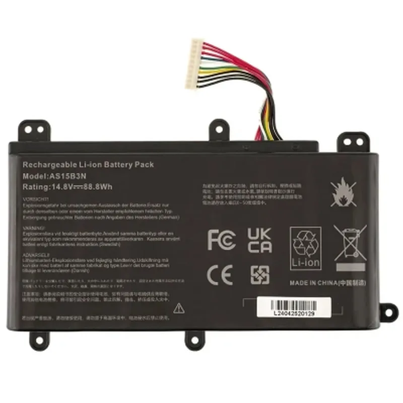 Акумулятор до ноутбука Acer AS15B3N, 5200mAh (77Wh), 8cell, 14.8V, Li-ion AlSoft (A71013)