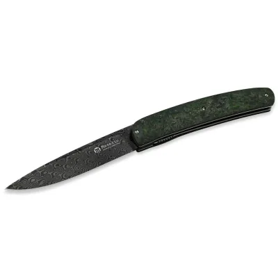 Ніж Maserin Gourmet, дамаск, fat carbon, зелений (380/DV)