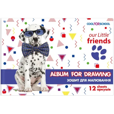 Альбом для малювання Cool For School на скобі , 12 аркушів (CF60905-01)