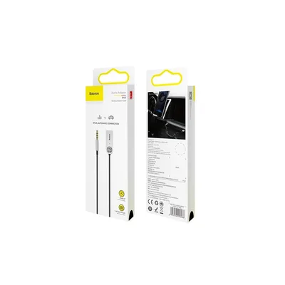 Bluetooth трансмітер Baseus Bluetooth Audio Adapter AUX/USB with mic (CABA01-01) Black (CABA01-01)